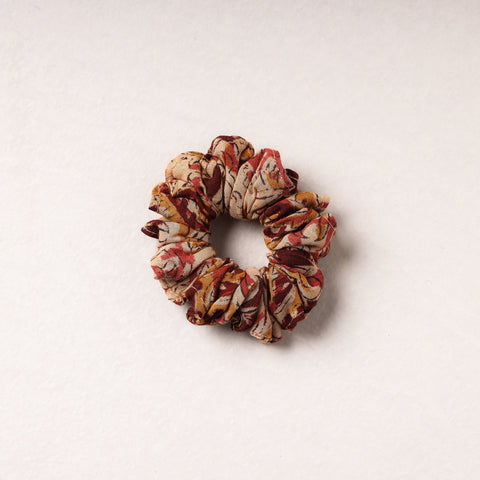   Kalamkari Block Printed Cotton Elastic Rubber Band/Scrunchie 