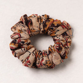  Kalamkari Printed Cotton Elastic Rubber Band/Scrunchie 