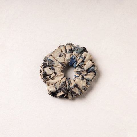  Kalamkari Printed Cotton Elastic Rubber Band/Scrunchie 