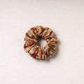   Kalamkari Block Printed Cotton Elastic Rubber Band/Scrunchie 