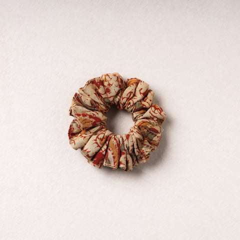   Kalamkari Block Printed Cotton Elastic Rubber Band/Scrunchie 