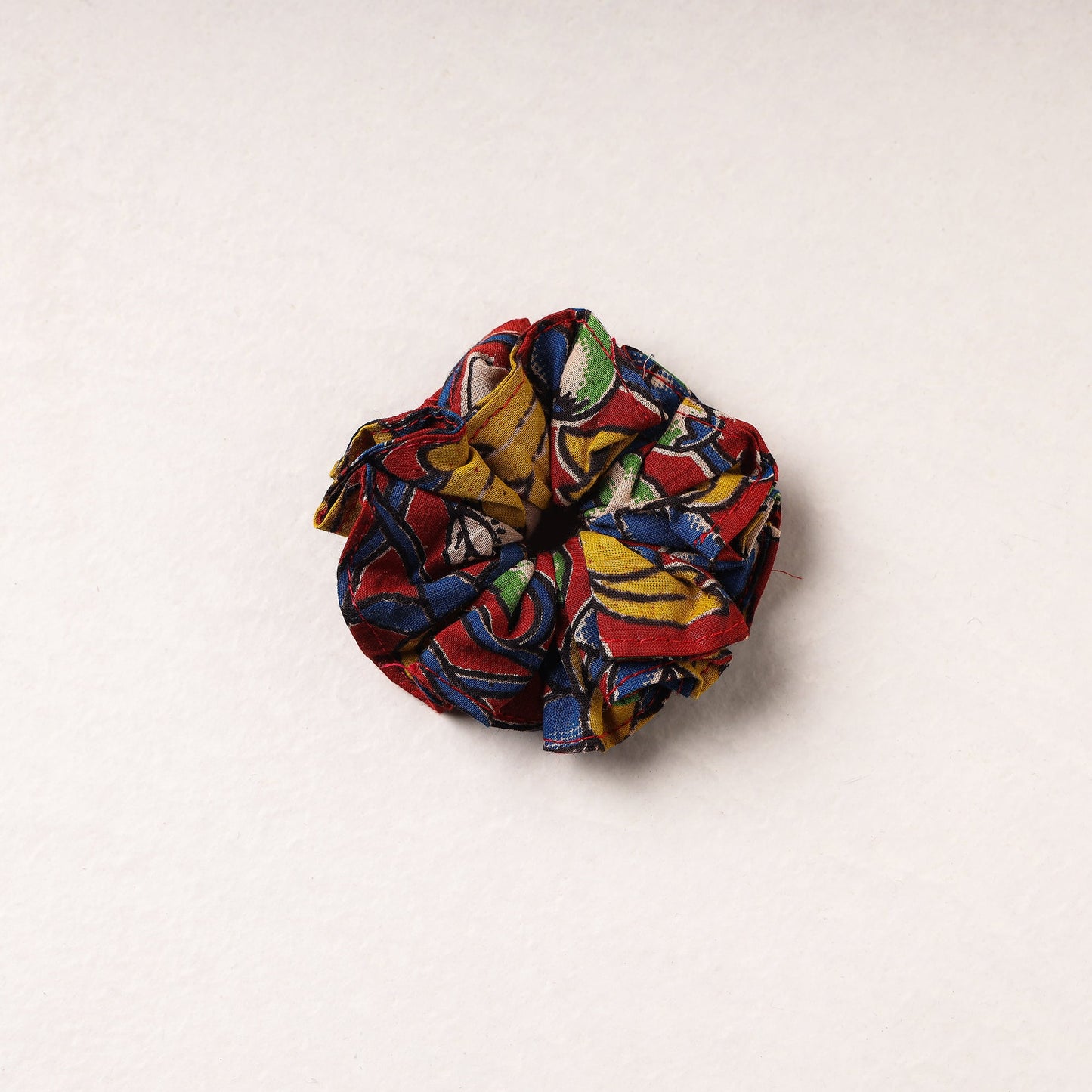  Kalamkari Printed Cotton Elastic Rubber Band/Scrunchie Online at iTokri.com