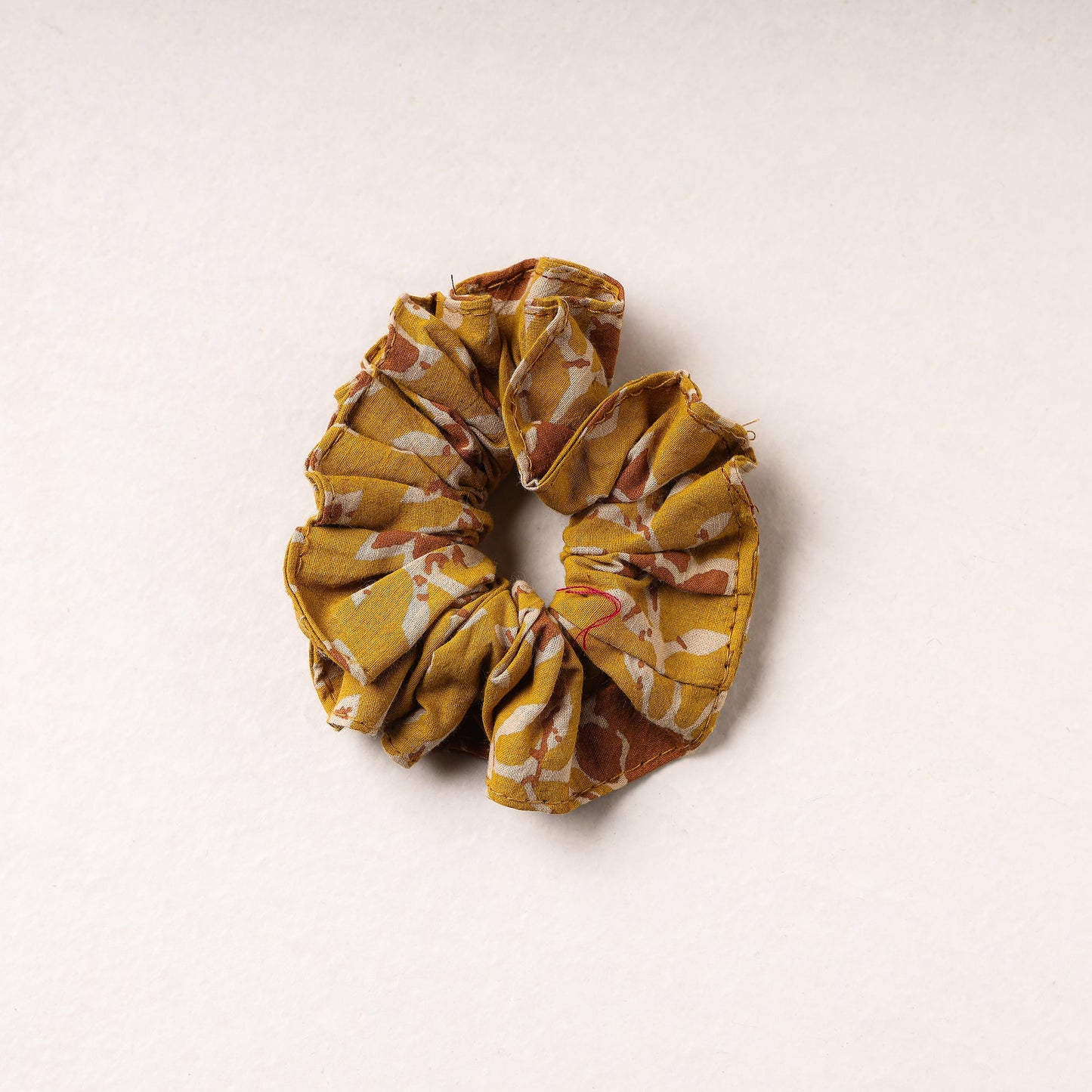  Kalamkari Printed Cotton Elastic Rubber Band/Scrunchie 