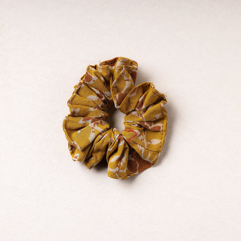  Kalamkari Printed Cotton Elastic Rubber Band/Scrunchie 