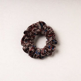   Kalamkari Block Printed Cotton Elastic Rubber Band/Scrunchie 