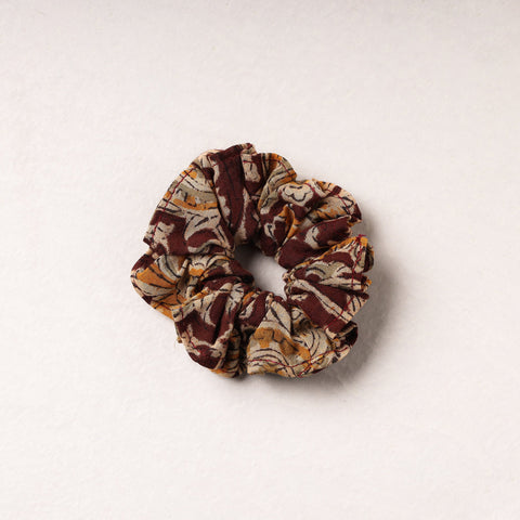  Kalamkari Block Printed Cotton Elastic Rubber Band/Scrunchie 