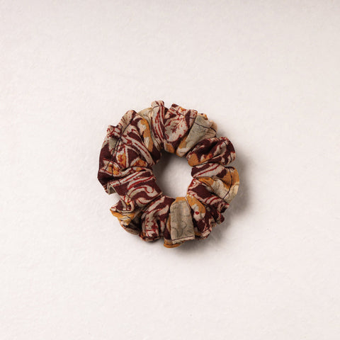   Kalamkari Block Printed Cotton Elastic Rubber Band/Scrunchie 