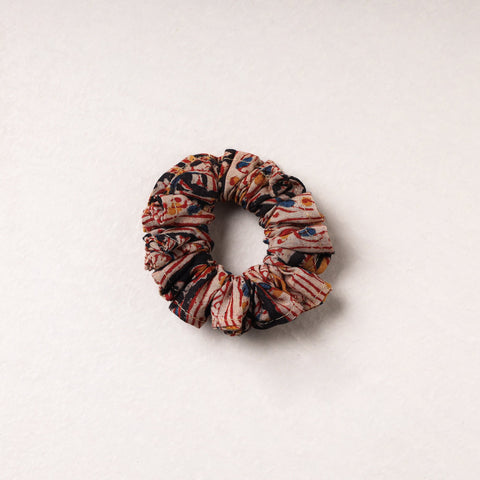  Kalamkari Printed Cotton Elastic Rubber Band/Scrunchie 