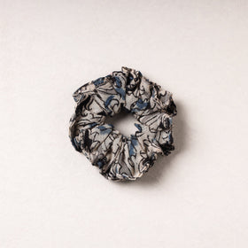   Kalamkari Block Printed Cotton Elastic Rubber Band/Scrunchie 