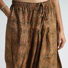 Kalamkari printed cotton elasticated salwar 21 - handcrafted