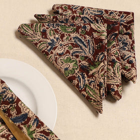 Kalamkari table napkin (set of 4) 15 - handcrafted
