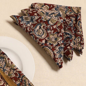 Kalamkari table napkin (set of 4) 16 - handcrafted