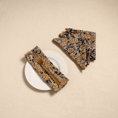 Kalamkari table napkin (set of 4) 17 - handcrafted