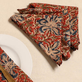 Kalamkari table napkin (set of 4) 18 - handcrafted