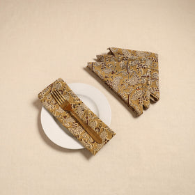 Kalamkari table napkin (set of 4) 19 - handcrafted