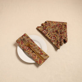 Kalamkari table napkin (set of 4) 21 - handcrafted