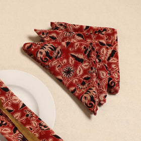 Kalamkari table napkin (set of 4) 23 - handcrafted