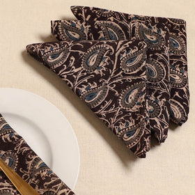 Kalamkari table napkin (set of 4) 25 - handcrafted