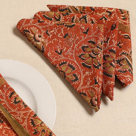 Kalamkari table napkin (set of 4) 26 - handcrafted