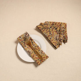Kalamkari table napkin (set of 4) 27 - handcrafted