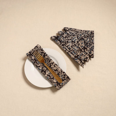 Kalamkari table napkin (set of 4) 29 - handcrafted