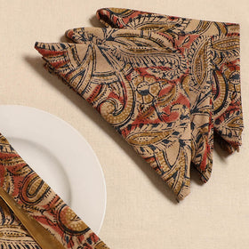 Kalamkari table napkin (set of 4) 32 - handcrafted