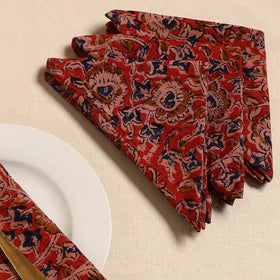 Kalamkari table napkin (set of 4) 33 - handcrafted