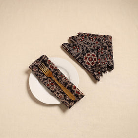 Kalamkari table napkin (set of 4) 35 - handcrafted