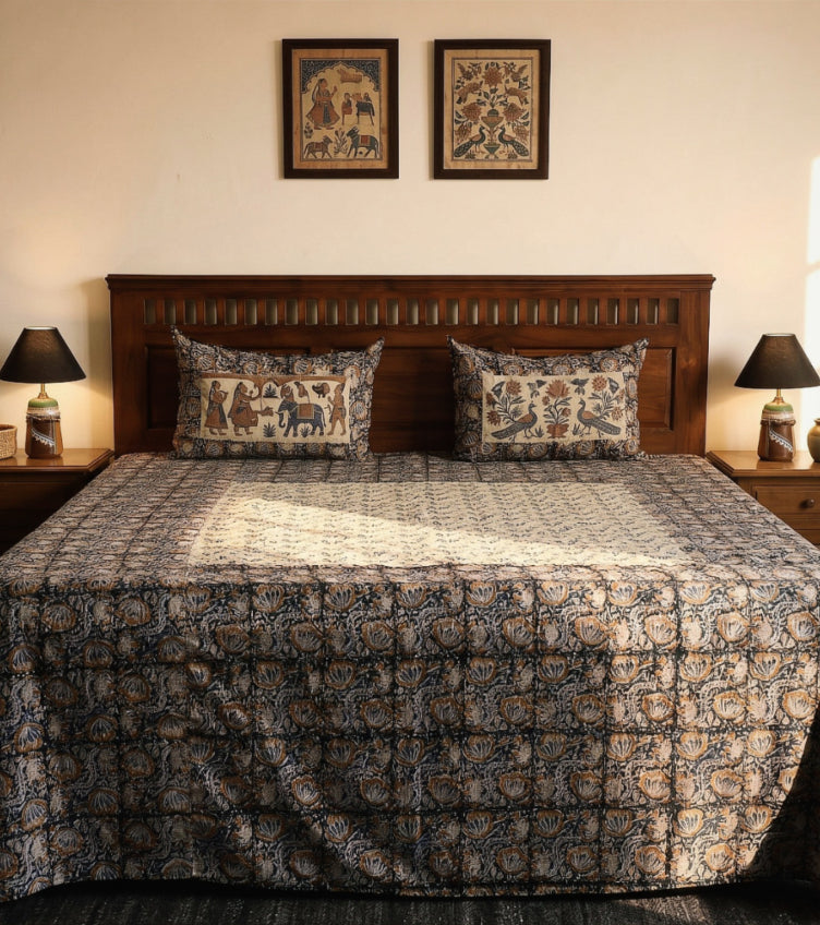 Kalamkari Print Bedsheets