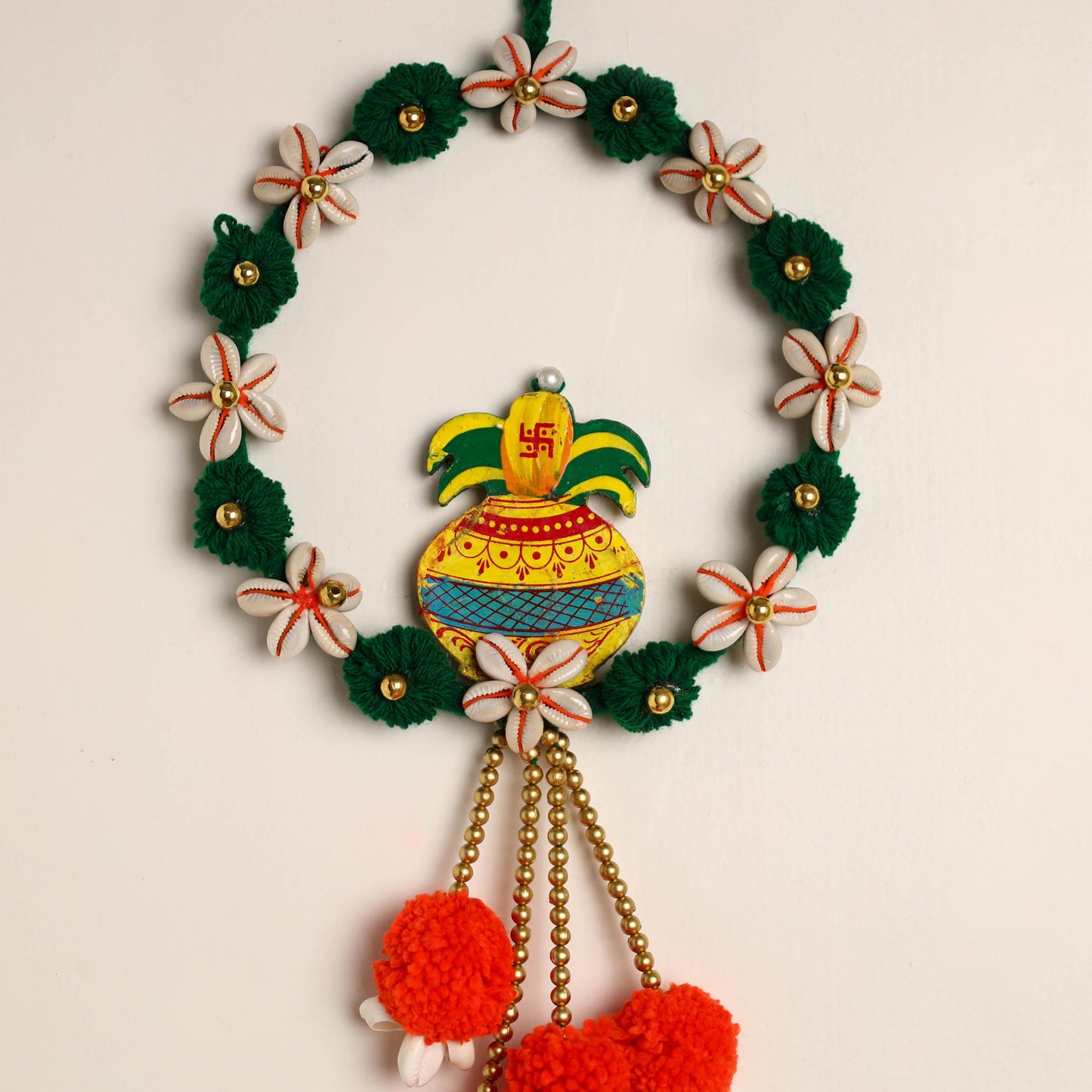  Ganesha- Handmade Wool Wall Hanging 