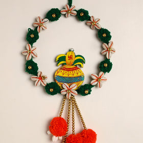  Ganesha- Handmade Wool Wall Hanging 