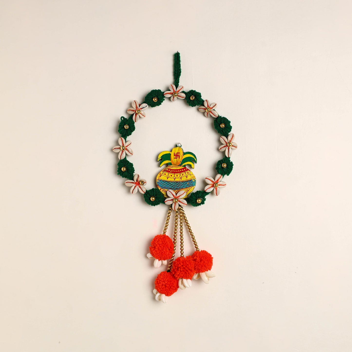  Ganesha- Handmade Wool Wall Hanging 