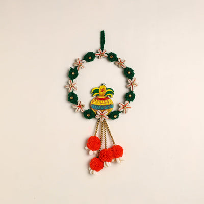  Ganesha- Handmade Wool Wall Hanging 