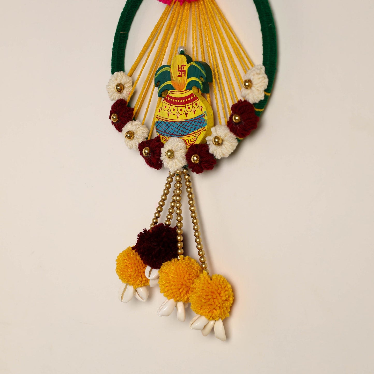  Ganesha- Handmade Wool Wall Hanging 