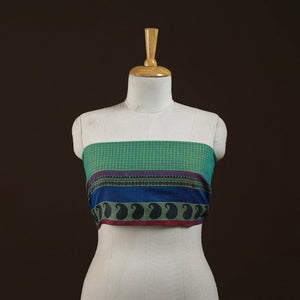 Kanchipuram cotton blouse piece 25 - handcrafted