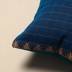 Kanchipuram weave cushion cover 72 - handcrafted