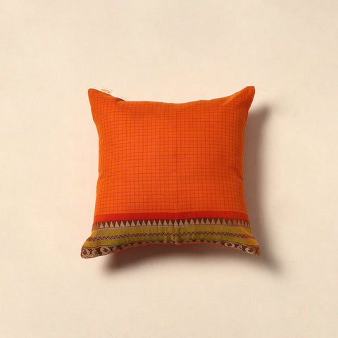Kanchipuram weave cushion cover 73 - handcrafted