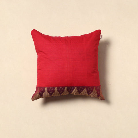 Kanchipuram weave cushion cover 74 - handcrafted