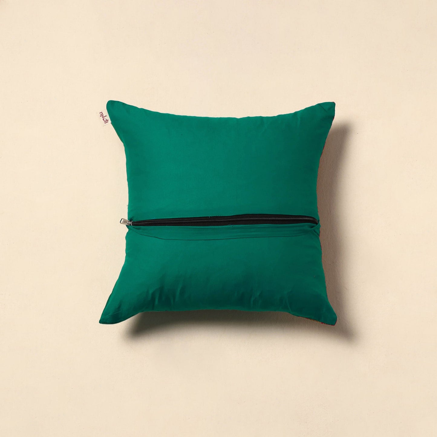 Kanchipuram weave cushion cover 79 - handcrafted