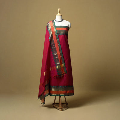 Kandangi chettinad cotton 2pc unstitched dress material 03