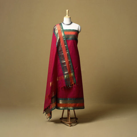 Kandangi chettinad cotton 2pc unstitched dress material 03