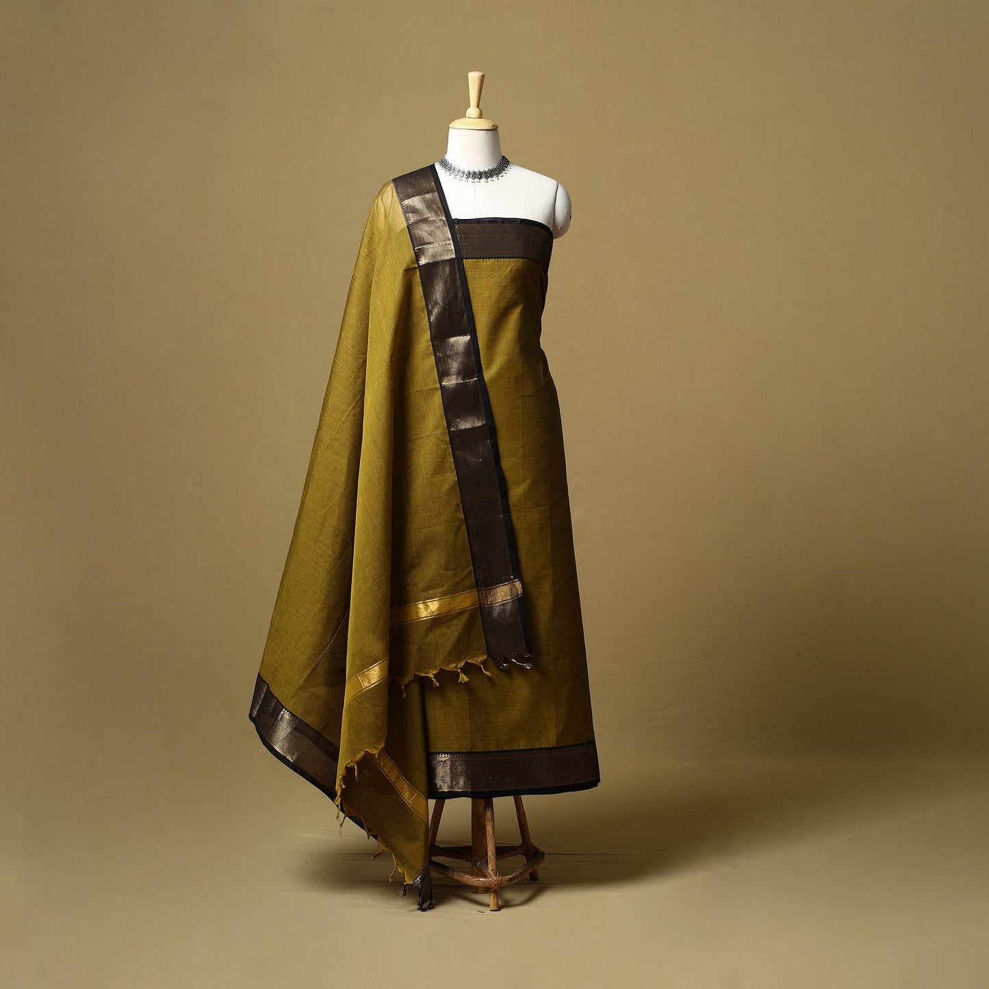 Kandangi chettinad cotton 2pc unstitched dress material 05