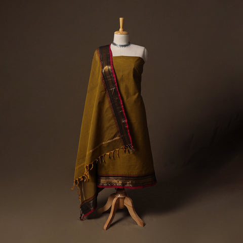 Kandangi chettinad cotton 2pc unstitched dress material 05