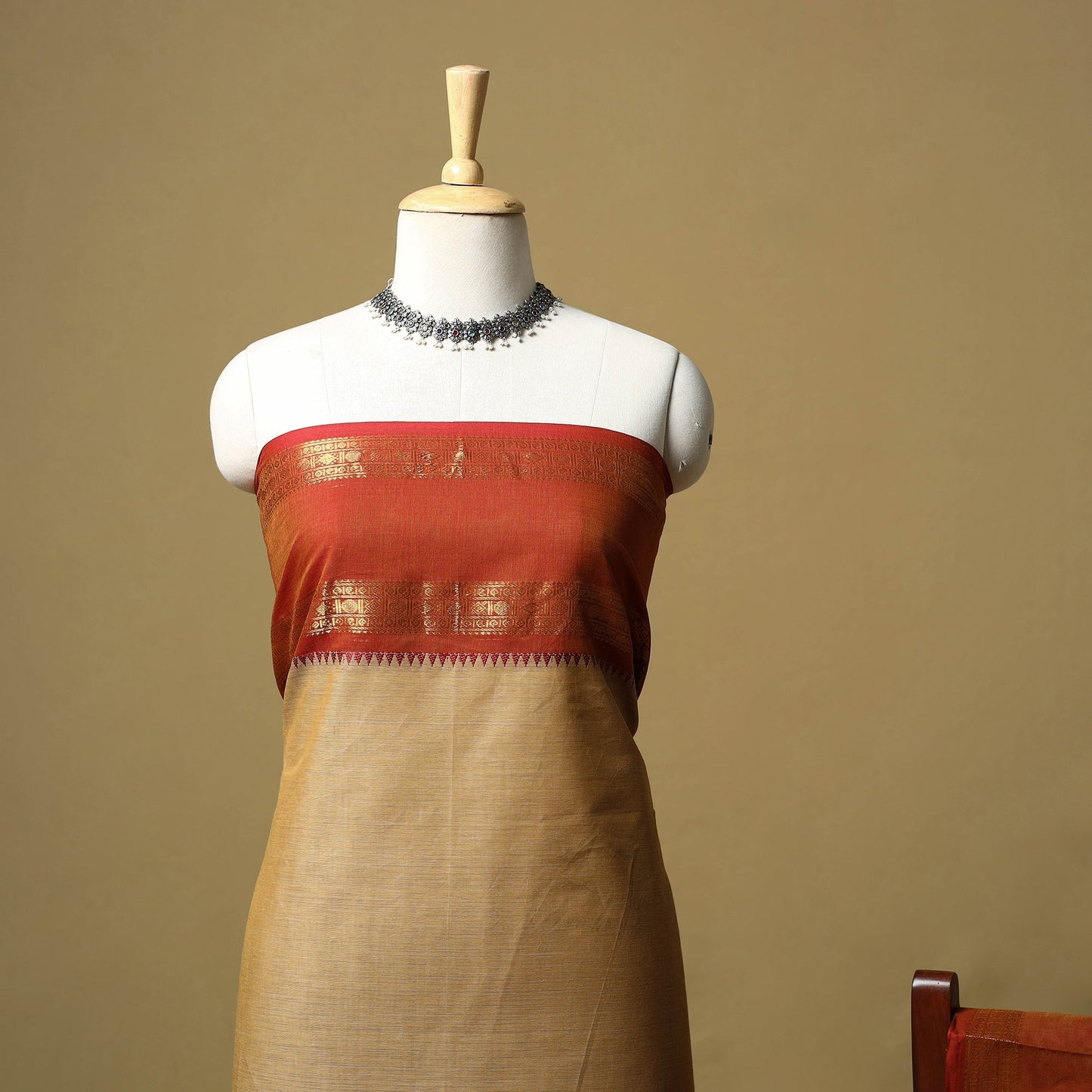 Kandangi chettinad cotton 2pc unstitched dress material 06