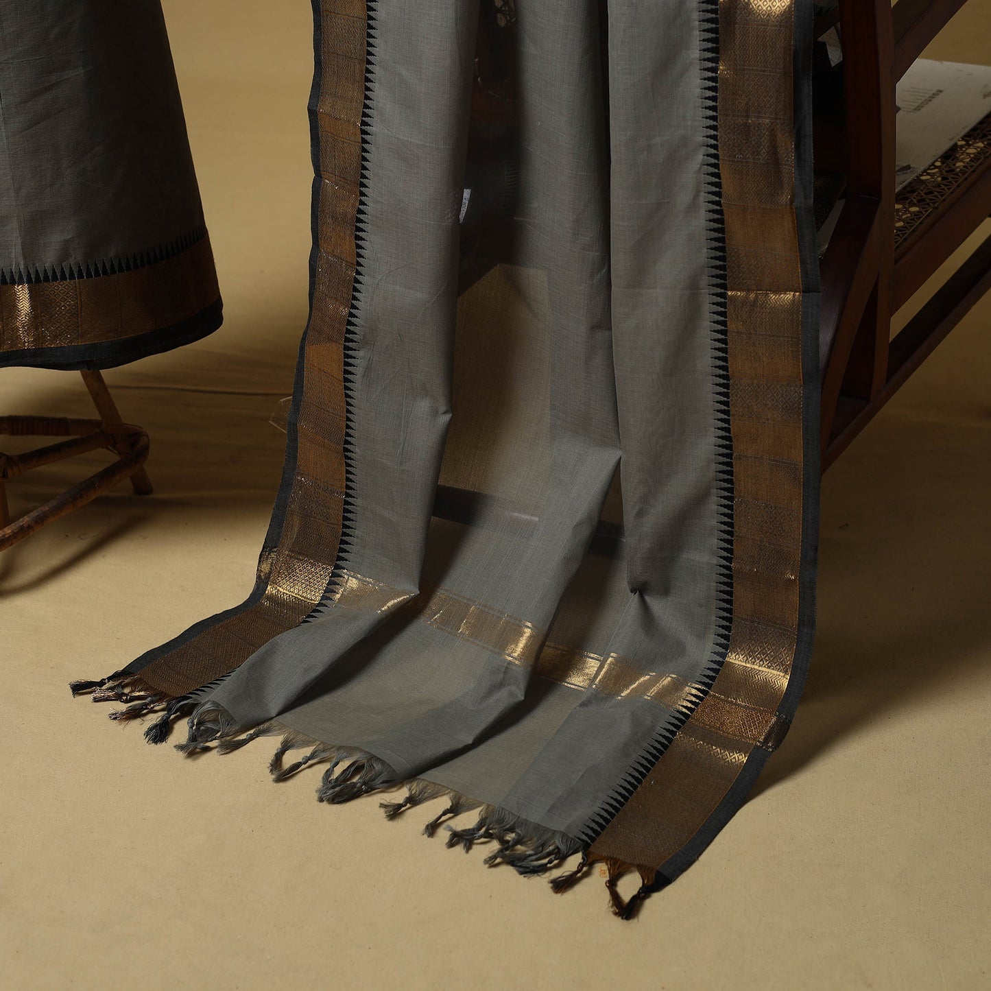 Kandangi chettinad cotton 2pc unstitched dress material 07