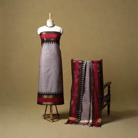 Kandangi chettinad cotton 2pc unstitched dress material 08