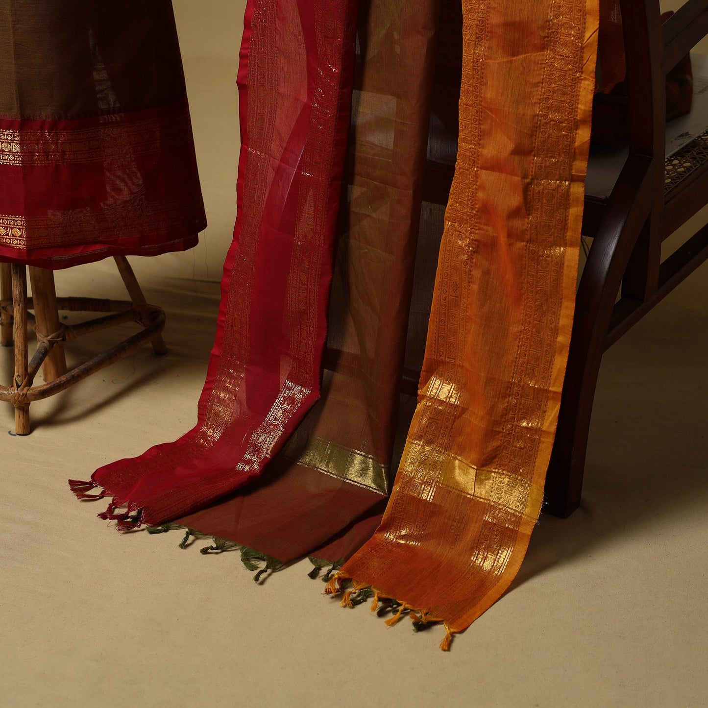 Kandangi chettinad cotton 2pc unstitched dress material 09