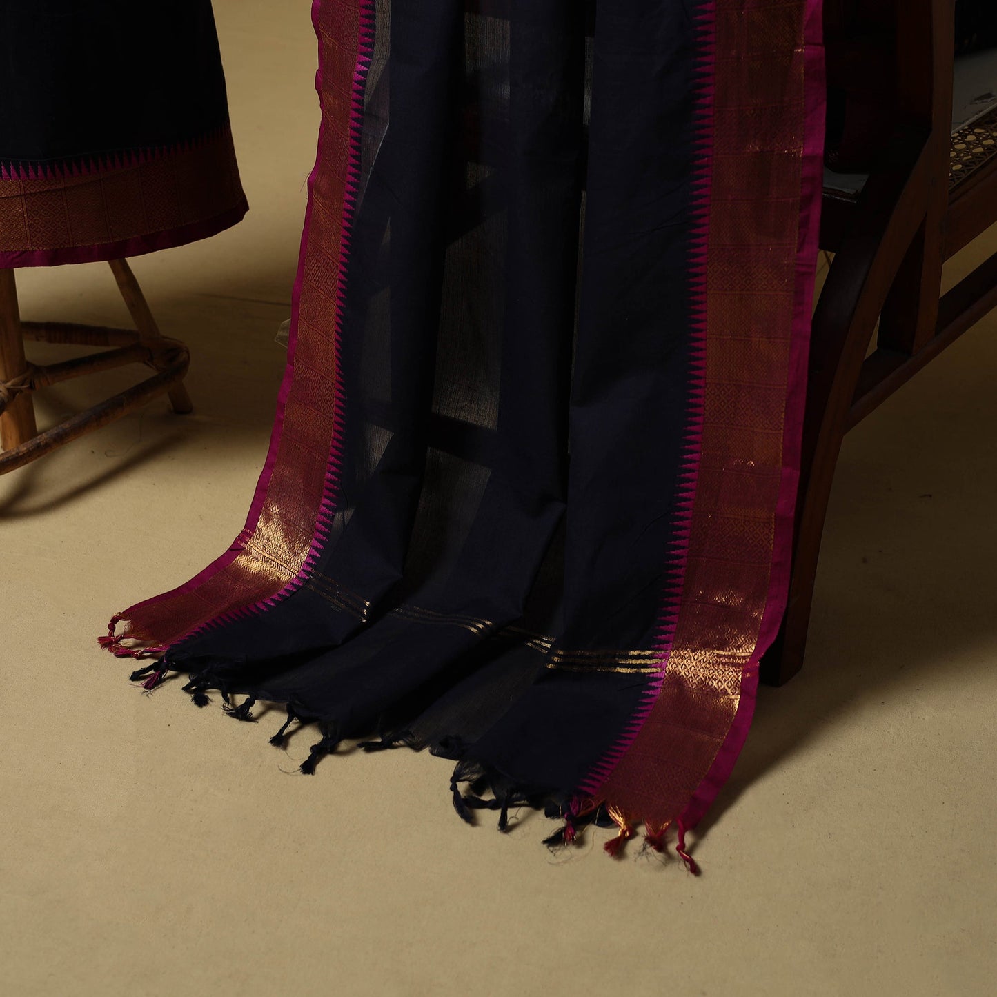 Kandangi chettinad cotton 2pc unstitched dress material 10