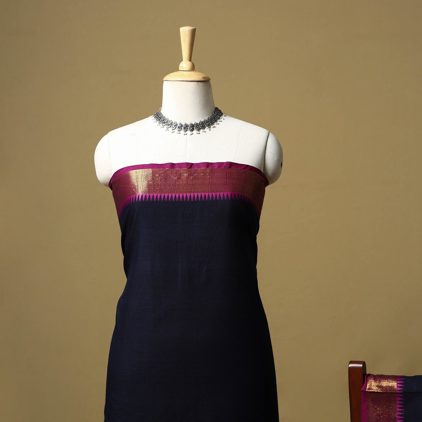 Kandangi chettinad cotton 2pc unstitched dress material 10