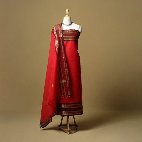 Kandangi chettinad cotton 2pc unstitched dress material 12